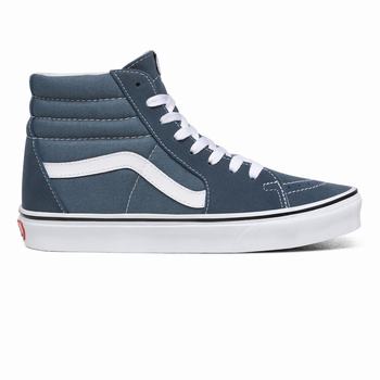 Vans Sk8-Hi - Miesten Korkeavartiset tennarit - Sininen/Valkoinen